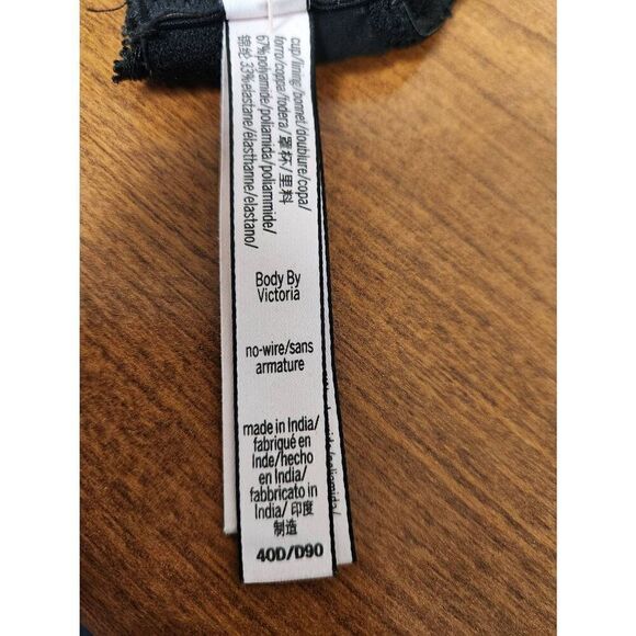 Victoria's Secret Nursing Bra. Black Lace 40D Body By Victoria Lace Wireless Nur - Picture 6 of 8